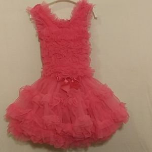 18M Hot Pink Ruffle dress